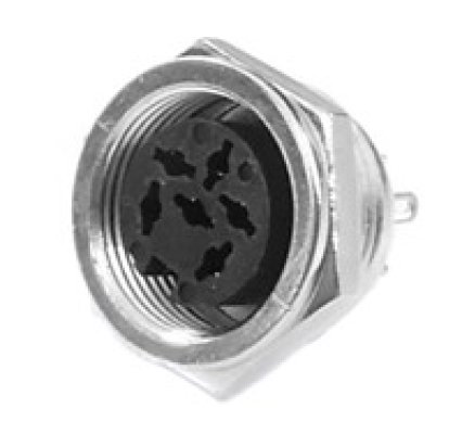 DIN-Buchse Einbau 6pol  Renkverschluß