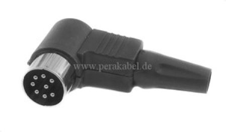 DIN-Kabel LK1-DIN-Stecker 8 polig gewinkelt 270° ( alle Pins belegt )