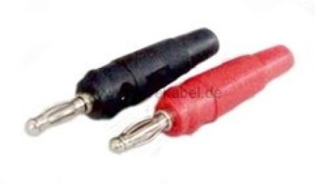 Bananenstecker 4mm auf 2x Bananenbuchse 4mm