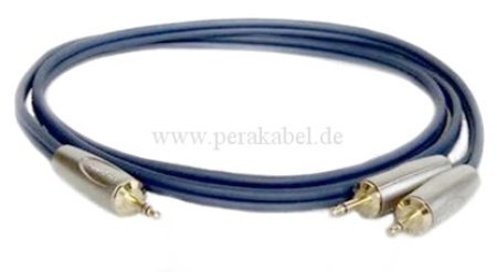 Klinkenstecker 3,5mm stereo (S) auf 2x Klinke 3,5mm mono (S)-(Kabel 8x4 / 2x 0,22qmm) professional