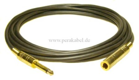 Klinkenstecker 6,3mm verg. mono auf Klinkenbuchse 6,3mm verg. mono (DAP LC-126)
