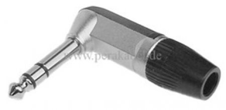 Klinkenstecker gewinkelt 6,3mm 3pol ( REAN NYS 208 )