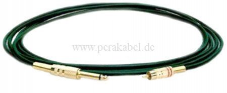 Klinkenstecker 6,3mm vergoldet mono auf RCA-Stecker vergoldet DAP MC-205