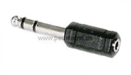Miniklinkenbuchse 3,5mm mono auf Klinkenstecker 6,3mm stereo