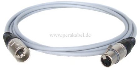 XLR-Stecker 4polig auf XLR-Buchse 4polig Neutrik ( LiYY )