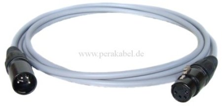 XLR-Stecker 4polig auf XLR-Buchse 4polig Geh. schwarz ( LiYY )