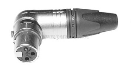 Klinkenstecker 6,3mm stereo Neutrik NP3X auf XLR-Buchse Neutrik NC3FRX (Kabel Vintage Tweed)