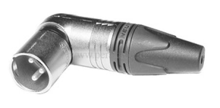 Professionelles Kabel-Klinkenstecker 6,3mm Stereo auf XLR-Stecker gewinkelt (Neutrik)