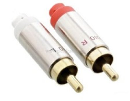 2 RCA-Stecker auf 2 RCA-Stecker (Inline)