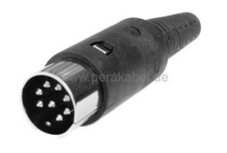 DIN-Stecker auf DIN-Buchse - 8 polig 262° ( alle Pins belegt )