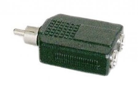 2 Klinkenbuchsen 6,3mm mono auf RCA-Stecker