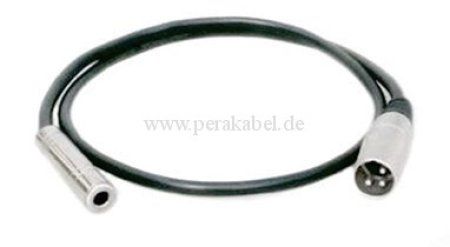 XLR-Stecker auf Klinkenbuchse 6,3mm (Lautsprecherkabel 2 x 1,5)