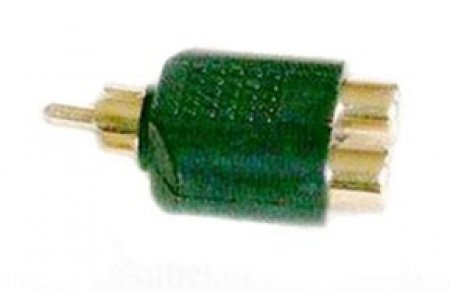 2 RCA(Cinch)-Buchsen auf RCA(Cinch)-Stecker ( vergoldete Kontakte )