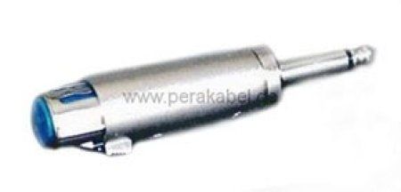 Adapter XLR-Buchse 3pol auf Klinke 6,3mm mono