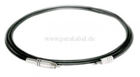 Miniklinkenstecker 3,5mm metall mono auf RCA-Stecker metall