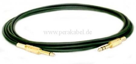 Klinkenstecker 6,3mm stereo vergoldet auf Klinkenstecker 6,3mm mono vergoldet DAP LC-126