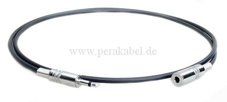 Klinkenstecker 3,5 mm mono auf Klinkenbuchse 3,5mm mono
