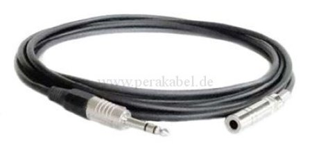 Klinkenstecker 6,3mm metall stereo auf Klinkenbuchse 6,3mm metall stereo (DAP MC-216)