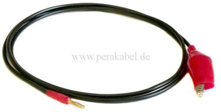 Miniatur-Bananenstecker 2mm ( Feder ) auf Krokodilklemme