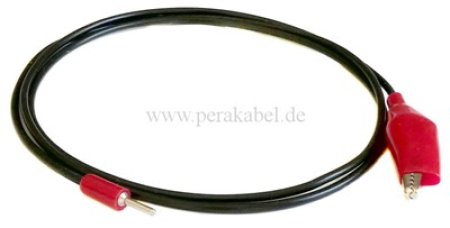 Miniatur-Bananenstecker 2mm ( Stift ) auf Krokodilklemme