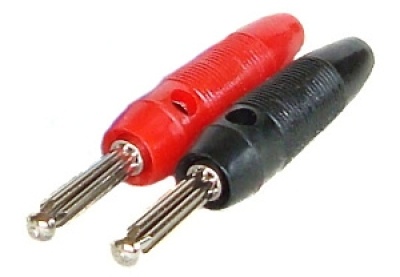 Messleitung-Klinkenstecker 6,3mm stereo auf 2 x Bananenstecker 4mm