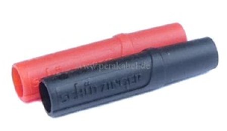 Messleitung-Verlängerung 2x Bananenstecker 2mm auf 2x Bananenbuchse 2mm Messleitung-Verlängerung 2x Bananenstecker 2mm auf 2x Bananenbuchse 2mm