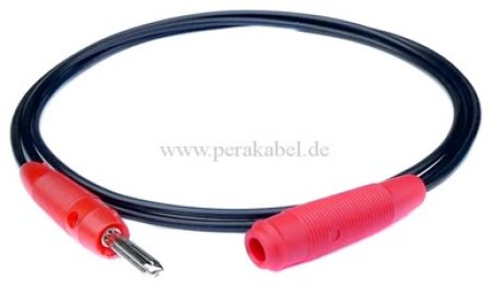 Messleitung-Verlängerung Bananenstecker 4mm auf Bananenbuchse 4mm
