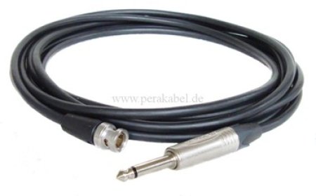 Koaxialkabel SC-Focusline MS - BNC-Stecker auf Klinkenstecker 6,3mm (Neutrik)