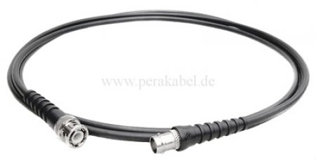 BNC-Stecker metall auf BNC-Buchse metall ( Kabel 50 Ohm )