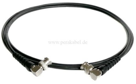 BNC-Stecker 90° 50 Ohm auf BNC-Stecker 90° 50 Ohm ( Koaxialkabel )