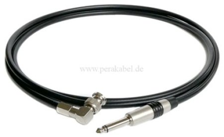 Koaxialkabel SC-Focusline MS/SC-Vector (RCB) - BNC-Stecker gewinkelt 90° auf Klinkenstecker 6,3mm mono