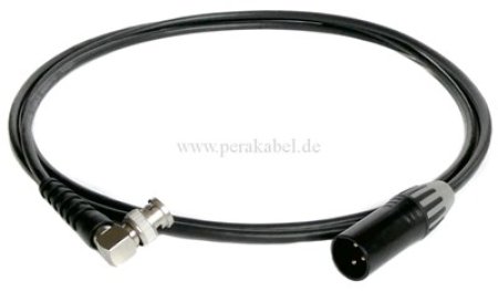 BNC-Stecker 90° 50 Ohm auf XLR-Stecker ( Koaxialkabel )