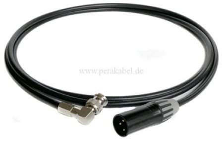 BNC-Stecker 90° 75 Ohm auf XLR-Stecker ( Koaxialkabel )