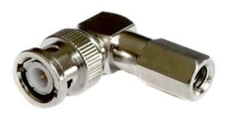 Koaxialkabel SC-Focusline MS/SC-Vector (RCB) - BNC-Stecker gewinkelt 90° auf Klinkenstecker 6,3mm mono