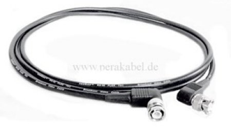Koaxialkabel RG59FLEX BNC-Stecker gewinkelt auf BNC-Stecker gewinkelt