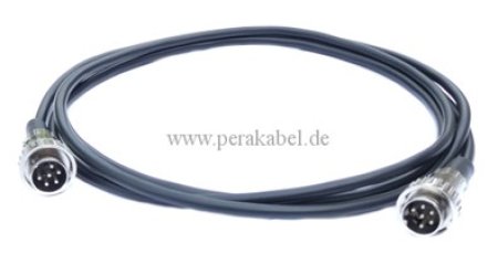 DIN-Kabel Stecker 6polig Renkverschluß ( Innenleiter 4x 0,14qmm )
