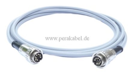 DIN-Stecker 7 polig Renkverschluß ( Kabel 7x 0,14 qmm gefl. Schirm )