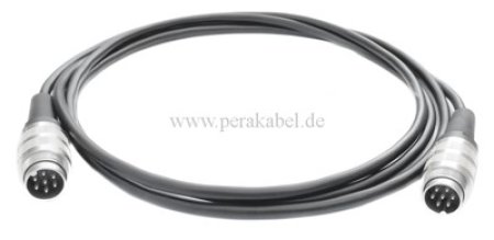 DIN-Stecker 7polig Schraubverschluss auf DIN-Stecker 7polig Schraubverschluss (Pin 7 Schirm )