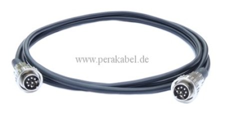 DIN-Stecker 8 polig 270° Renkverschluß ( Kabel 8 x 0,14 qmm )