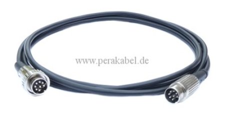 DIN-Stecker 8 polig 270° Renkverschluß aud DIN-Stecker 8 polig 270° ( Kabel 8 x 0,14 qmm )