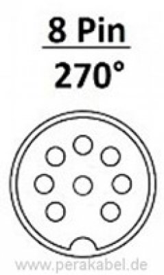 DIN-Buchse Einbau 8pol ( Zentralpin )