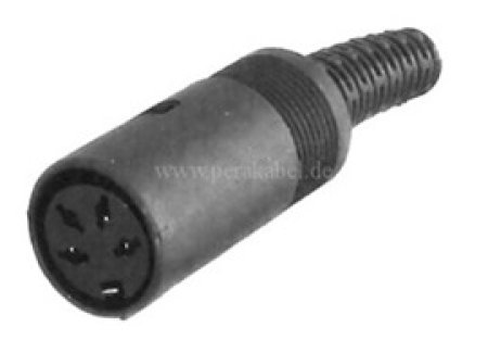 DIN-Stecker 4 polig auf DIN-Buchse 4 polig ( Kabel 4x 0,25qmm )