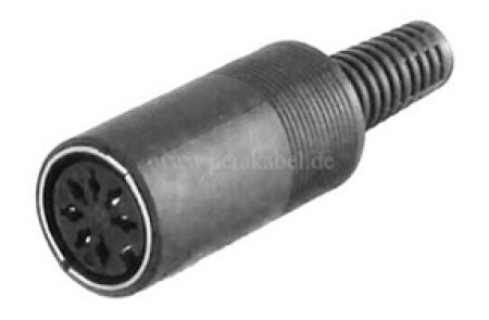 DIN-Stecker 7 polig auf DIN-Buchse 7 polig ( alle Pins belegt )