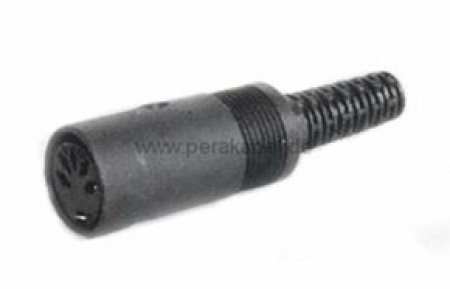 DIN-Buchse auf 2 DIN-Stecker plastik ( 4 ; 5 und 2 belegt )
