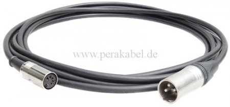 Midi-Adapterkabel DIN-Buchse  auf XLR-Stecker ( Neutrik )