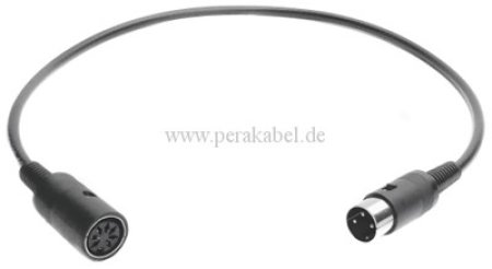 DIN-Buchse 5pol auf DIN-Stecker 3pol (3+5an1+3)