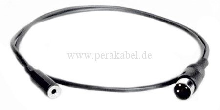 DIN-Stecker 3pol auf Miniklinkenbuchse 3,5mm mono (DIN-Stecker Pin 1 belegt)