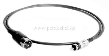 DIN-Stecker 3 polig ( Pin 3 belegt ) auf  RCA-Stecker