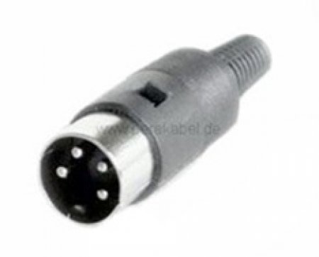 DIN-Stecker 4pol auf DIN-Stecker 4pol gewinkelt