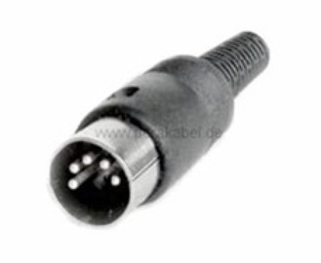 DIN-Kabel Verlängerung ( Innenleiter 4x 0,25qmm ) Stecker/Buchse 5polig